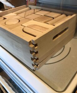 Melissa & Doug Standard Unit Solid-Wood Building Blocks With Wooden Storage Tray (60 pcs) - Classic Blocks For Toddlers Ages 3+ 48 71IsiWSkIL