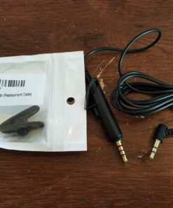 ITIS Replacement Audio Cable Cord For Bose QuietComfort 15 QC 15 Headphone With ITIS Headphone Cable Clip (Replacement Cable) 12 71It1H2s1L