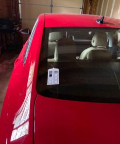 DW Police Box Sticker Decal Notebook Car Laptop 2" x 5" (White) 28 71ItMWFQFsL