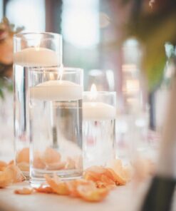 Mega Candles - Unscented 3" Floating Disc Candles - Ivory, Set of 12 21 71ItZf9KGzL 1