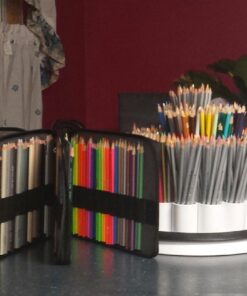 Speedball Art Products Genuine Leather Storage Case for Pencils, Markers, Pens and Art Supplies (Holds Up to 120 Standard Pencils, Black) 120 Pencil Capacity 42 71ItZwDEcQL