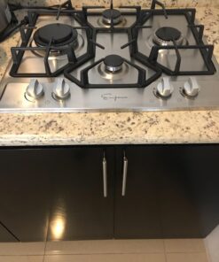 Empava EMPV-24GC4B67A 24" Gas Stove Cooktop 4 Italy Sabaf Sealed Burners NG/LPG Convertible Stainless Steel Cooker, 24 Inch 29 71ItkXKlhIL