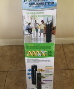 GermGuardian Air Purifier with HEPA 13 Filter, Removes 99.97% of Pollutants, Covers Large Room up to 915 Sq. Foot Room in 1 Hr, UV-C Light Helps Reduce Germs, Zero Ozone Verified, 28", Gray, AC5000E 55 71IuY7 r1eL