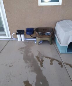 Coastal Pet Bergan Auto-Wata - Outdoor Dog & Cat Water Dispenser - Automatic Water Bowl for Pets - Made from Durable, BPA-Free Plastic - Self-Watering Cat & Dog Bowl - Navy, 48 Ounces 34 71IuktIVPaL