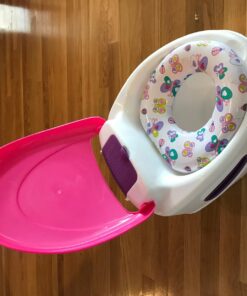 Summer Infant Step by Step Potty, Pink - 3-in-1 Potty Training Toilet - Features Contoured Seat, Flushable Wipes Holder and Toilet Tissue Dispenser, 13x9.5x15.5 Inch (Pack of 1) 1 Count (Pack of 1) 50 71Iwads4SL