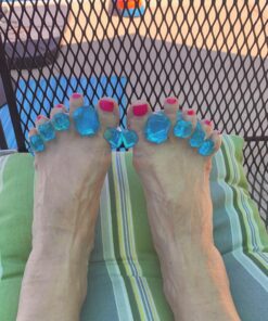 YogaToes GEMS: Gel Toe Stretcher & Separator - America’s Choice for Fighting Bunions, Hammer Toes (Small fits Shoe Sizes W: 7.5-11 / M: 7-10,) 1 Pair 38 71IwjFKJa5L