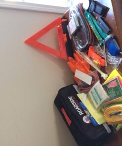 Always Prepared Premium (125 Piece) Roadside Emergency Car Kit – with Jumper Cables – All-in-One Auto Safety and First Aid Kit – Travel Safety for Women, Men, and College Kids – Roadtrip Essentials Premium Roadside Kit 43 71IwrY vT0L