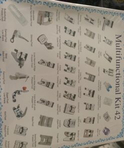 Professional Domestic 42 PCS Sewing Machine Sewing Foot Presser Foot Set with Manual for Brother, Singer, Babylock, Janome, Elna, Toyota, New Home, Simplicity and Kenmore Low Shank Sewing Machines 24 71Ixs2e21hL