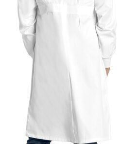 Dr. James Professional Lab Coat Howie Style Classic Fit Mandarin Collar Cuffed Sleeves Unisex White 43 Inch Length Large 13 71IybcRAesL