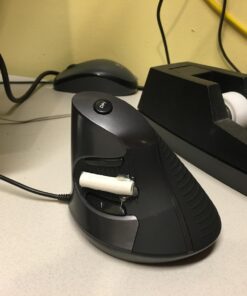 J-Tech Digital Scroll Endurance Wired Mouse Ergonomic Vertical USB Mouse with Adjustable Sensitivity (600/1000/1600 DPI), Removable Palm Rest & Thumb Buttons - Reduces Hand/Wrist Pain (Wired) 47 71IyjOPubDL