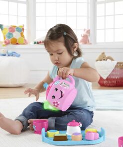 Alternative view of Fisher-Price Laugh & Learn Toddler Learning Toy Sweet Manners Tea Set With Smart Stages For Pretend Play Ages 18+ Months Standard Packaging