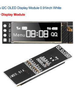 MakerFocus 2pcs I2C OLED Display Module 0.91 Inch I2C SSD1306 OLED Display Module White I2C OLED Screen Driver DC 3.3V~5V for Ar duino 23 71IzqMfN0L
