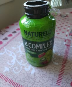 NATURELO Vitamin B Complex with Methyl B12, Methyl Folate, Vitamin B6, Biotin Plus Choline, CoQ10, and Fruit & Vegetable Blend - Supports Energy & Healthy Stress Response - Vegan - 120 Capsules 120 Count (Pack of 1) 27 71J fQhbPDL
