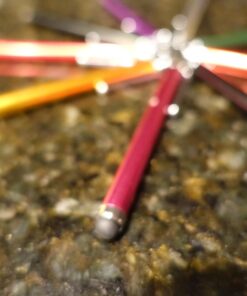 Sty-HD 9 pcs Rainbow of Colors Capacitive Stylus/Styli Touch Screen Cellphone Tablet Pen for iPhone 4 4s 3 3Gs iPod Touch iPad 2 Motorola Xoom, Samsung Galaxy, BlackBerry Playbook AMM0101US, Barnes and Noble Nook Color, Droid Bionic Fashionista 44 71J mOVChTL