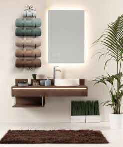 Sorbus Towel Rack Wall Mounted – Metal Towel Holder for Bathroom Wall, Washcloth, Rolled Bath Towels, Spa, Gym, Camper Rv, Shelf Cabinet - 6 Level Wine Rack Wall Mounted for Kitchen Bar, Wine Cellar 23 71J08N8RL