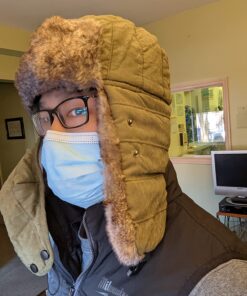 Connectyle Trooper Trapper Hat Warm Winter Hats Hunting Hat with Mask Ear Flaps Large Army Green 35 71J0ClOjS7L