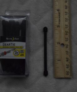 Nite Ize Original Gear Tie, Reusable Rubber Twist Tie, 3-Inch, Black, 24 Count Pro Pack, Made in the USA - GTPP3-01-R8 3" - 24 Pack 35 71J0JxYlqCL