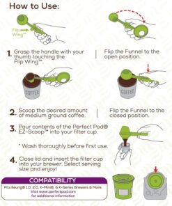 Alternative view of Perfect Pod EZ-Scoop | 2-in-1 Coffee Scoop and Funnel for Single-Serve Refillable Capsules, 2 Tablespoon Portioned Coffee Scooper 1 Pack