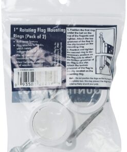 Valley Forge Flag 1-Inch Diameter Rotating Mounting Rings, 2-Piece - 28219 17 71J13pAdjWL