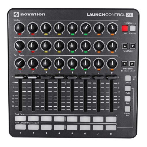 Novation Launch Control XL MKII USB MIDI controller for Ableton Live with assignable controls Black