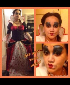 Forum Novelties womens Alice in Wonderland Costume Queen Of Hearts, Red, Standard US 27 71J1YJlSfRL