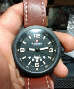 cofuo Mens Fashion Dress Analog Quartz Watch with Brown Leather Band Unique Big Face Number Retro Casual Wrist Watches Classic Business Waterproof Wristwatch Calendar Date Week - Black Brown 34 71J2dEfzsOL