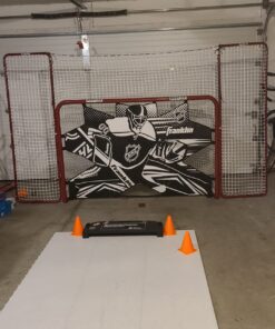 EZGoal Hockey Backstop Kit with Targets, Red/White , 10' x 6' 15 71J35F9l KL