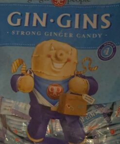GIN GINS Super Strength Hard Ginger Candy by The Ginger People - Anti-Nausea and Digestion Aid, Individually Wrapped Healthy Candy - Super Strength Ginger Flavor, Large 1 lb Bag (16 oz) - Pack of 1 45 71J3aFUX0L 1