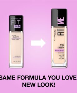 Maybelline Fit Me Dewy + Smooth Liquid Foundation Makeup, Ivory, 1 Count (Packaging May Vary) 1 Fl Oz (Pack of 1) 21 71J3fVJacJL