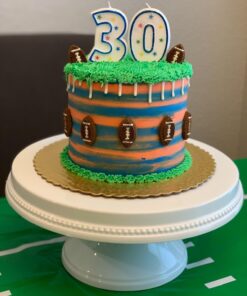 Beistle Plastic Game Day Football Tablecover for Rectangle Tables Sports Tableware Touchdown Tailgate Party, 54" x 108", Green/White 1 Pack 30 71J40pJCNLL