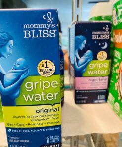 Mommy's Bliss Gripe Water Night Time, Infant Gas & Colic Relief, Gentle & Safe, 4 Weeks+, 4 FL OZ Bottle (Pack of 1) 28 71J46pxgQUL