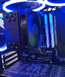 Cooler Master Hyper 212 Black CPU Air Cooler, SickleFlow 120 Edge Fan, Aluminum Top Cover, 4 Copper Heat Pipes, CryoFuze, 152mmTall,Brackets AMD Ryzen AM5/AM4, Intel LGA1700/1200 (RR-S4KK-25SN-R1) 47 71J4Qr86OIL