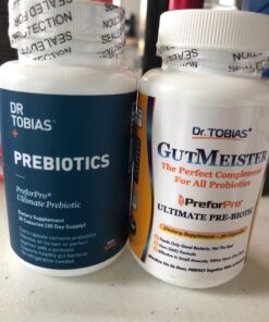 Dr. Tobias Prebiotics, Supports Digestion & Gut Health, Feed Good Probiotic Bacteria, Boost Gut Immune Function, Vegan & Non-GMO Gut Health Supplements for Men and Women, 30 Capsules, 30 Servings 30 Count (Pack of 1) 32 71J6X819ObL 1