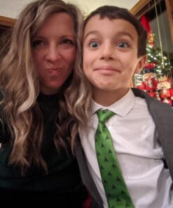 Calvin Klein Boys' Long Sleeve Sateen Dress Shirt, Style with Buttoned Cuffs & Shirttail Hem 6 White 24 71J791IAvFL