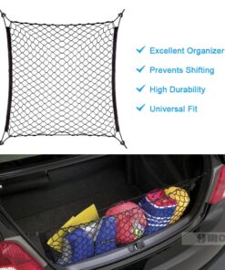Alternative view of 9 MOON® 4 Hooks Car Trunk Cargo Net Mesh Storage Organizer - Car Net for Kids Luggage - Universal Car Accessories Net
