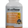 MaxiVision® AREDS 2 Whole Body Formula - AREDS 2 Eye Vitamins w/Lutein and Zeaxanthin - for Macular Support - Eye Supplements for Eye Strain - 120 Capsules Count, 1 Bottle