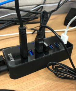 Anker 7-Port USB 3.0 Data Hub with 36W Power Adapter and BC 1.2 Charging Port for iPhone 7/6s Plus, iPad Air 2, Galaxy S Series, Note Series, Mac, PC, USB Flash Drives and More 45 71J97z VKuL