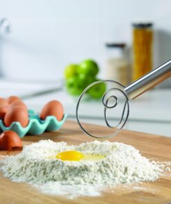 Alternative view of Tovolo Danish Sturdy Wire Batter Blender for Cooking, Bread Baking Accessory, Easy to Clean, Stainless Steel, 12" Dough Whisk, Silver 12'' Dough Whisk