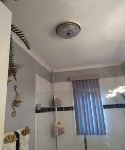 Broan-NuTone 157 Low-Profile Fan-Forced Ceiling Heater, Enclosed Sheath Element for Bathroom, Kitchen, and Home, Standard, Satin Aluminum 27 71JARvViD9L