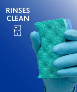 O-Cedar Scrunge Multi-Use (Pack of 6) Non-Scratch, Odor-Resistant All-Purpose Scrubbing Sponge Safely Cleans All Hard Surfaces in Kitchen and Bathroom, 6 Count (Pack of 1), Blue 6 Count (Pack of 1) 31 71JBO7 OWCL