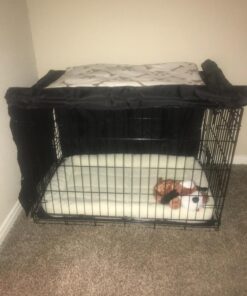 MidWest Homes for Pets Crate Cover, Privacy Dog Crate Cover Fits MidWest Dog Crates, Machine Wash & Dry Black 36-Inch 50 71JCQl7r9IL