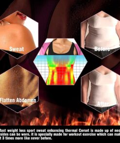 NonEcho Women Sauna Body Shaper Sweat Suit Sleeve Spa Cami Hot Neoprene Slimming Workout Vest Waist Trainer Top Pink2 X-Large 10 71JDMNX12FL