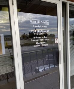 Custom Business Hours Window Decal - 10.5"x13.5" - Vinyl Custom Lettering, Glass Door Sign - Free Squeegee - Easy Install Manual 33 71JFQHrIpgL