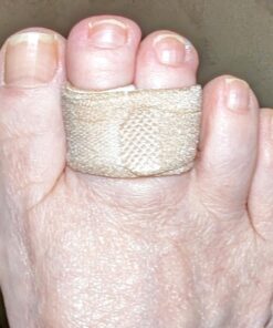 ZenToes Reusable Fabric Buddy Wraps for Broken Toes, Hammertoe Straightener, 4 Count (Beige) Beige 30 71JFVjD3f3L