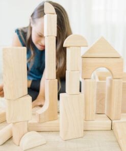 Melissa & Doug Standard Unit Solid-Wood Building Blocks With Wooden Storage Tray (60 pcs) - Classic Blocks For Toddlers Ages 3+ 35 71JFwmmIKdL