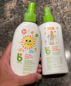 Babyganics 50 SPF Baby Sunscreen Spray and Bug Spray | Octinoxate & Oxybenzone Free | DEET Free, 6oz each, Combo 2 Pack Bug Repellent 6 Ounce (Pack of 2) 26 71JGOcyly9L