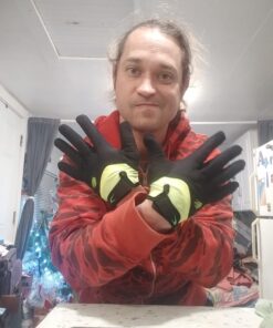 FIRELION Bike Gloves for Men/Women Cycling,Cycling Gloves for Outdoor MTB DH Road Racing,Full Finger Half Finger Padded Bicycle Protective Gloves,Non-Slip Shock-Absorbing Touchscreen Riding Gloves Medium Full Green 14 71JGYem3u6L