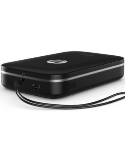 HP Sprocket Portable Color Photo Printer, Print Social Media Photos on 2x3" Sticky-Backed Paper - Black (X7N08A) 59 71JGrEJjjL