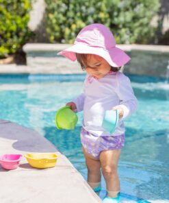 i play. Baby Girls' Brim Hat | All-Day UPF 50+ Sun Protection for Head, Neck, & Eyes 0-6 Months Light Pink 23 71JGvR8XlgS