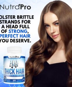 Thick Hair Growth Vitamins– Hair Growth Pills With DHT Blocker Stimulates Faster Hair Growth for Weak, Thinning Hair–Biotin Hair Supplements with Keratin & Collagen Helps Men&Women Grow Perfect Hair. 60 Count (Pack of 1) 26 71JHdh3ZLWL 1